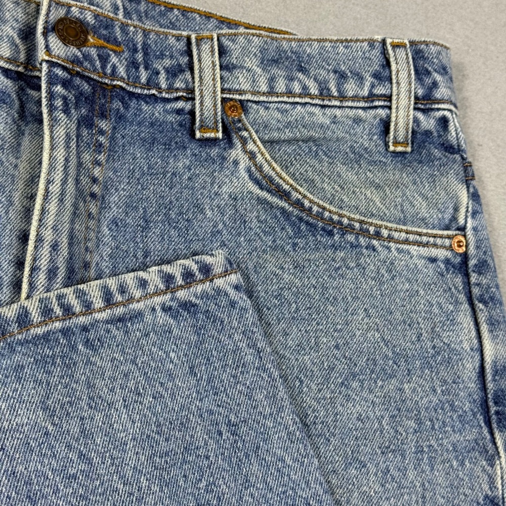 Levis 505 Regular Fit Straight Leg Orange Tab Light Wash Denim Jean Mens W34 L30